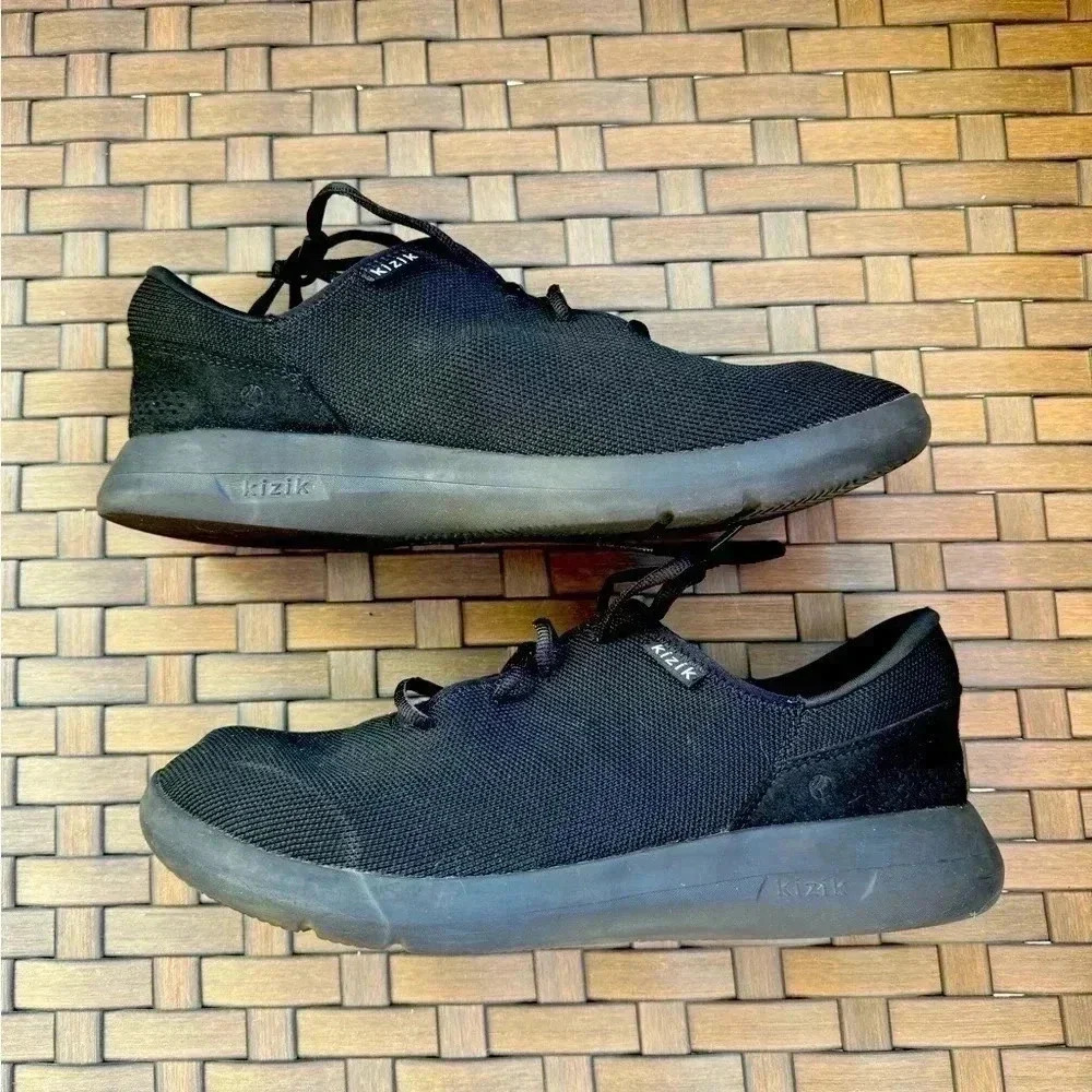 Kizik Madrid Eco Knit Men’s 10 WIDE Women’s 11.5 WIDE Shoes Black